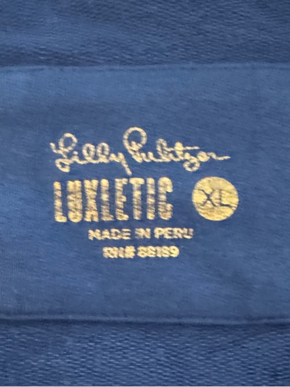 Lilly Pulitzer Luxletic Woman’s royal blue Cardigan Sz xl